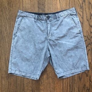3/$10 Billabong Signature Submersibles Light Gray Flat Front Swim Trunks